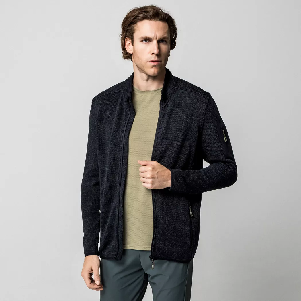 Manor Sport - Fleecejacke, für Herren, Black, Größe M