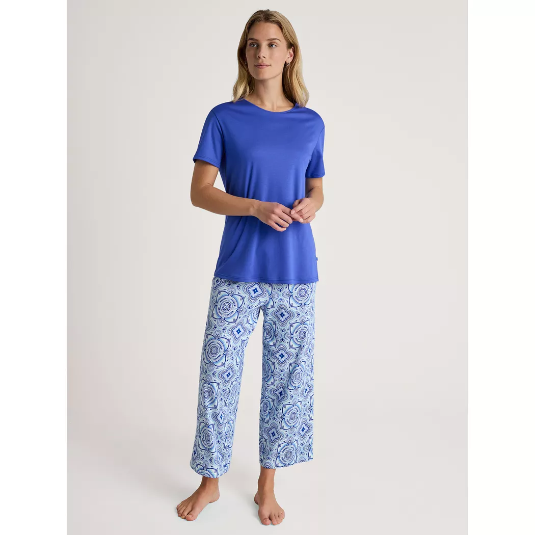Calida - Pyjama, für Damen, Hellblau Denim, Größe L