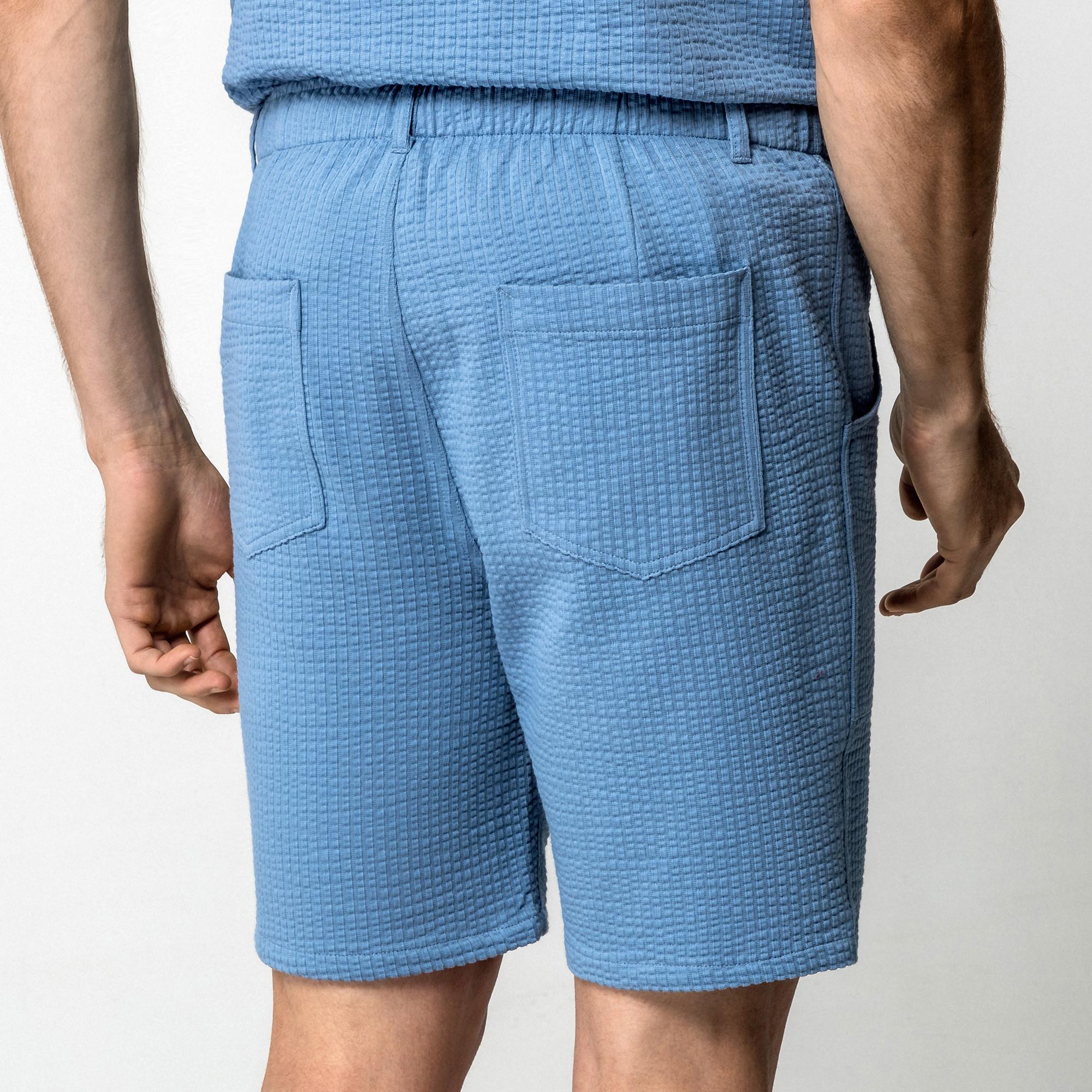 Manor Man Texturierte Regular Fit Shorts  