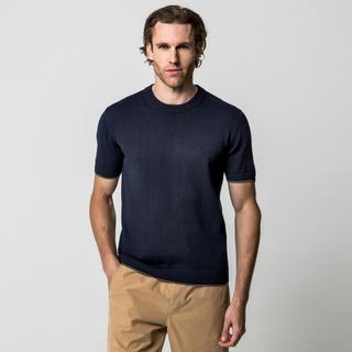 Manor Man Maglione Maniche Corte Cotone Biologico  