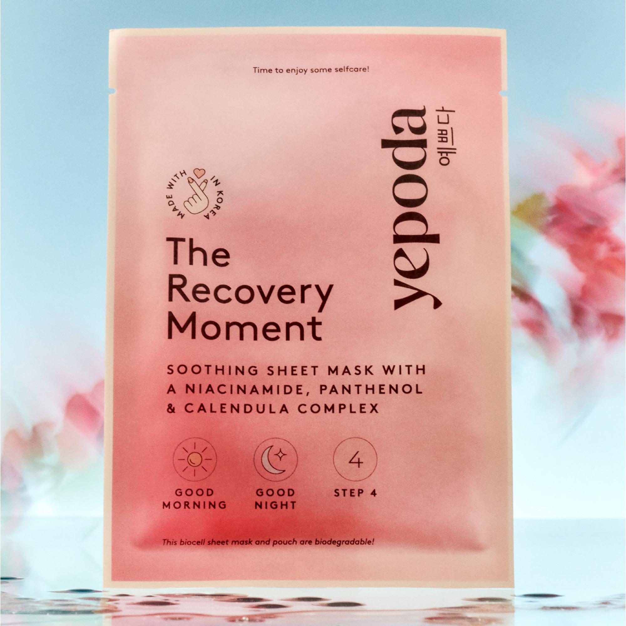 Yepoda  The Recovery Moment – ​​Maschera in tessuto lenitiva con niacinamide 