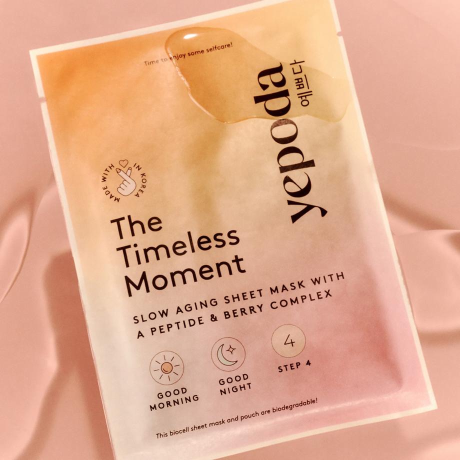 Yepoda  The Timeless Moment – Maschera in tessuto Slow Agining con peptidi e bacche 