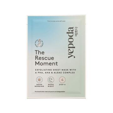 The Rescue Moment – Maschera in tessuto esfoliante con PHA, AHA e alghe