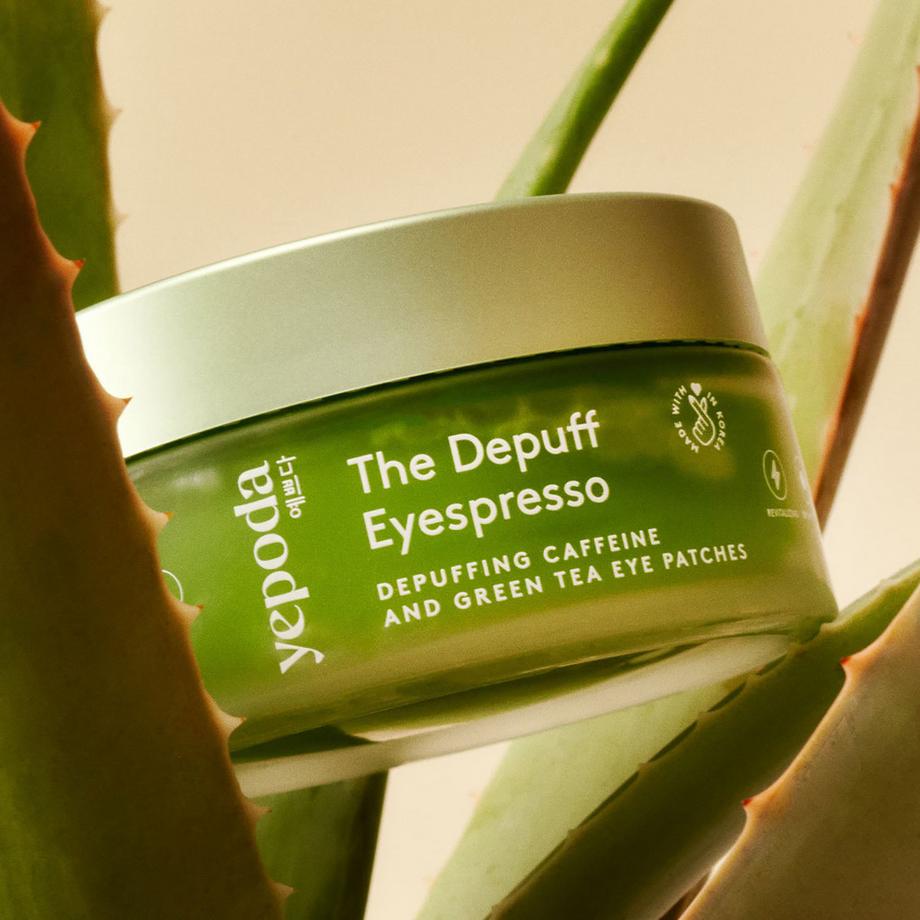Yepoda  The Depuff Eyespresso – Patchs décongestionnants à la caféine et au thé vert 