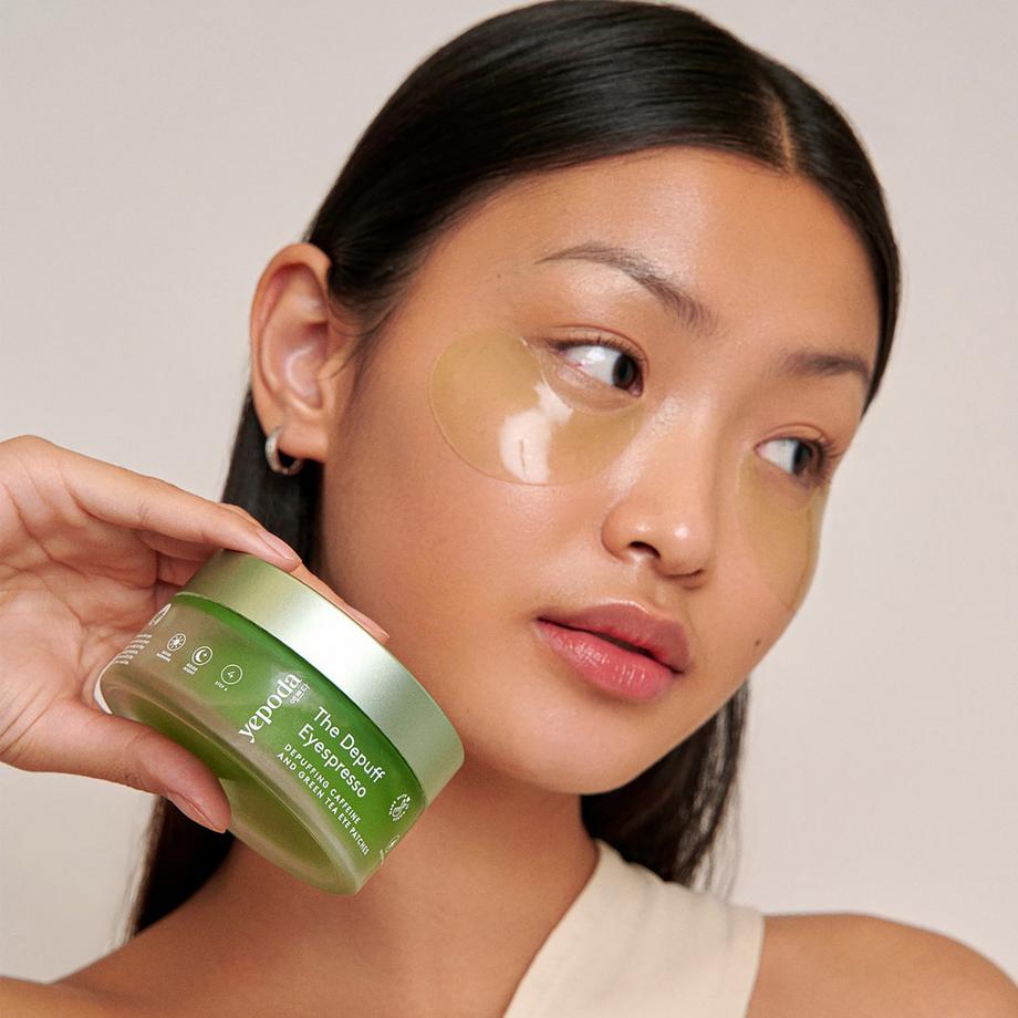 Yepoda  The Depuff Eyespresso – Patchs décongestionnants à la caféine et au thé vert 