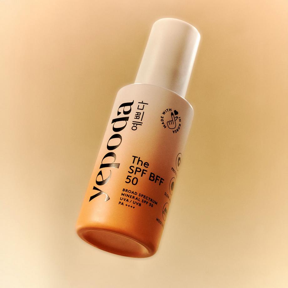 Yepoda  The SPF BFF (50) – Crème solaire minérale teintée UVA/UVB SPF 50 PA+++ 