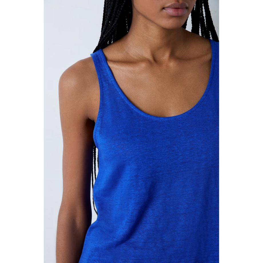 Etam Leinen Pyjama Tank Top  