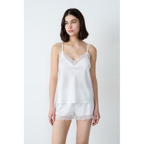 Etam Top Camisole Raso Pizzo Floreale  