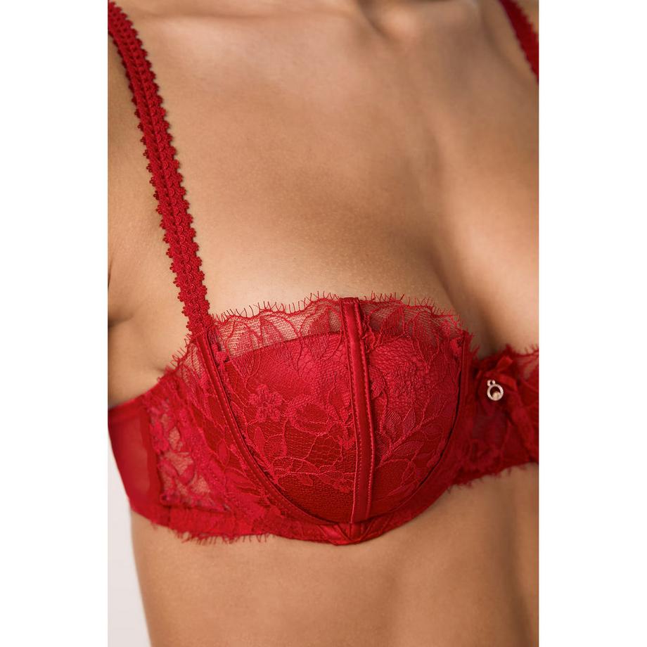 Etam Reggiseno Push-up Balconcino Tulle e Raso  