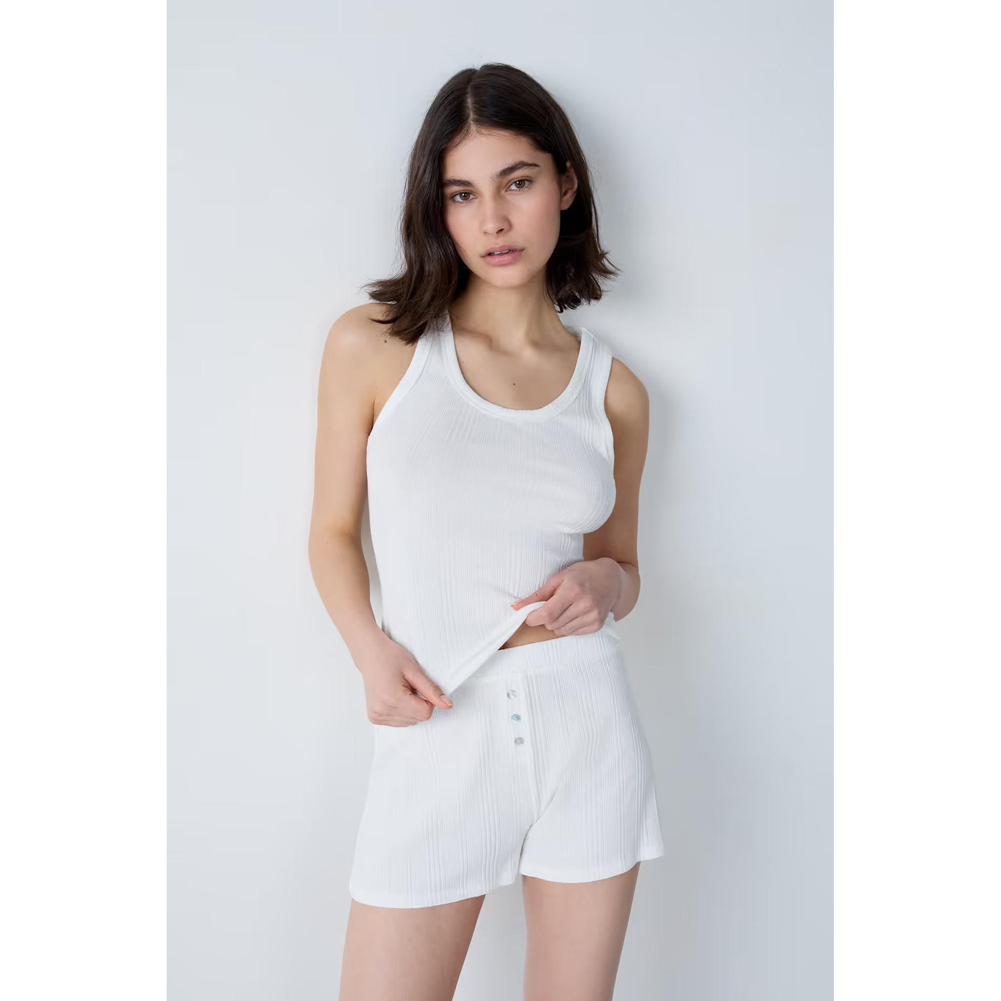 Etam Pantaloncini a costine con bottoni  