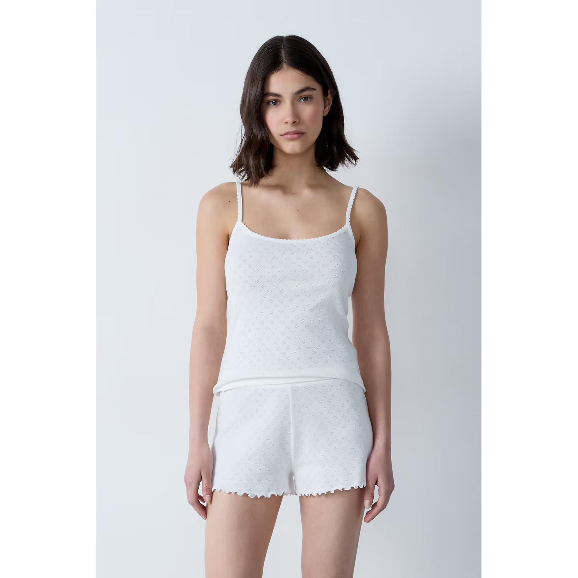 Etam Canotta Pointelle Senza Maniche  