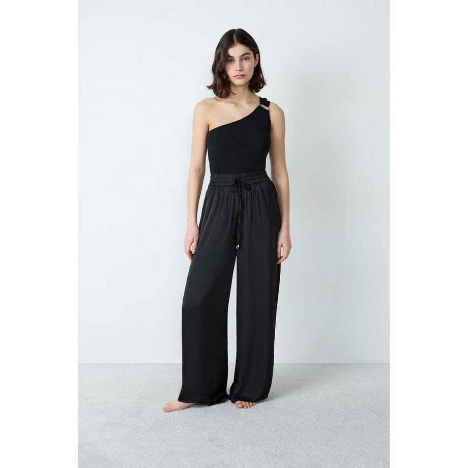 Etam Satin Weite Hose  