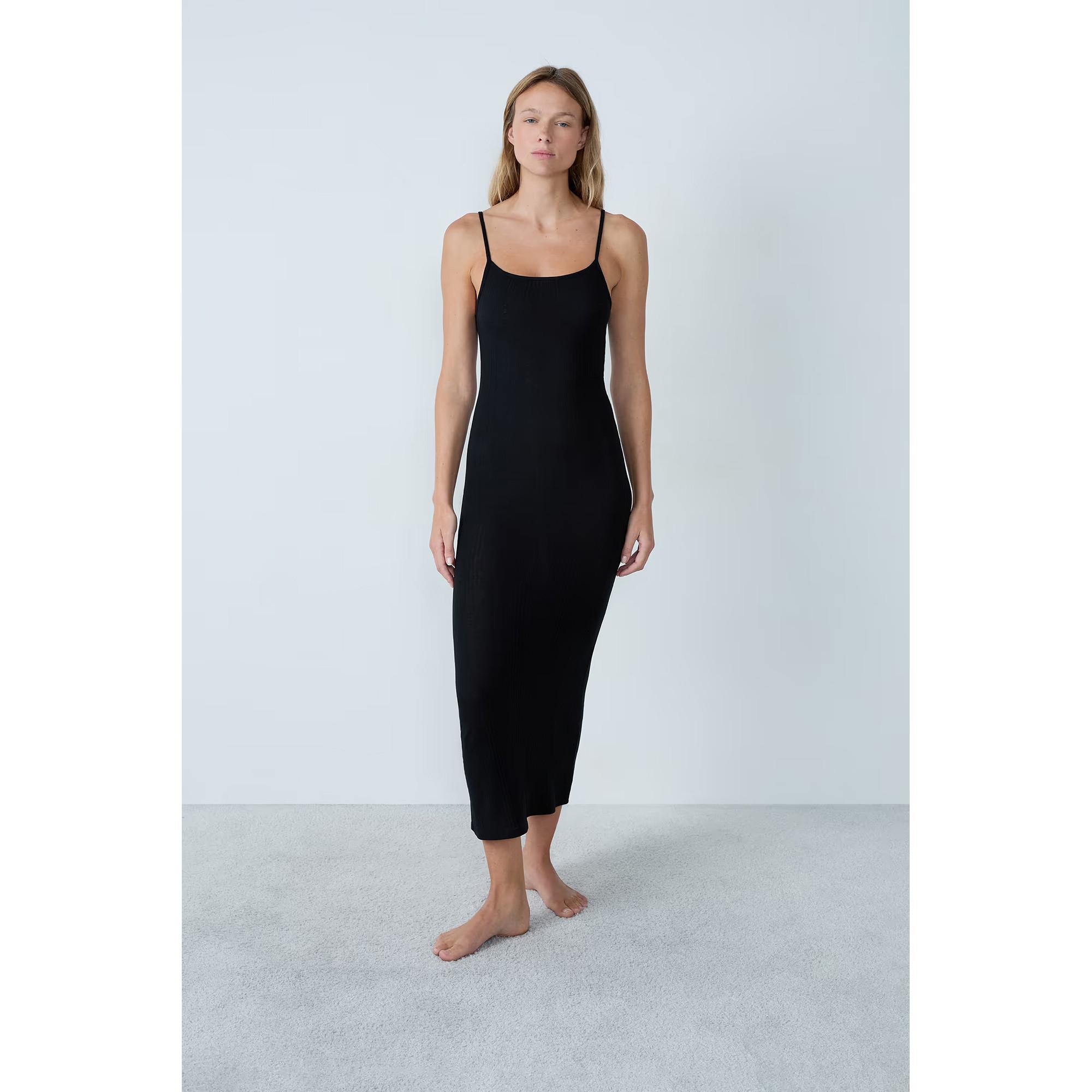 Etam Camicia da notte midi a costine  