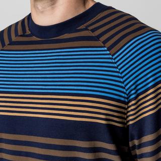 Manor Man Gestreiftes Regular Fit Kurzarm T-Shirt  