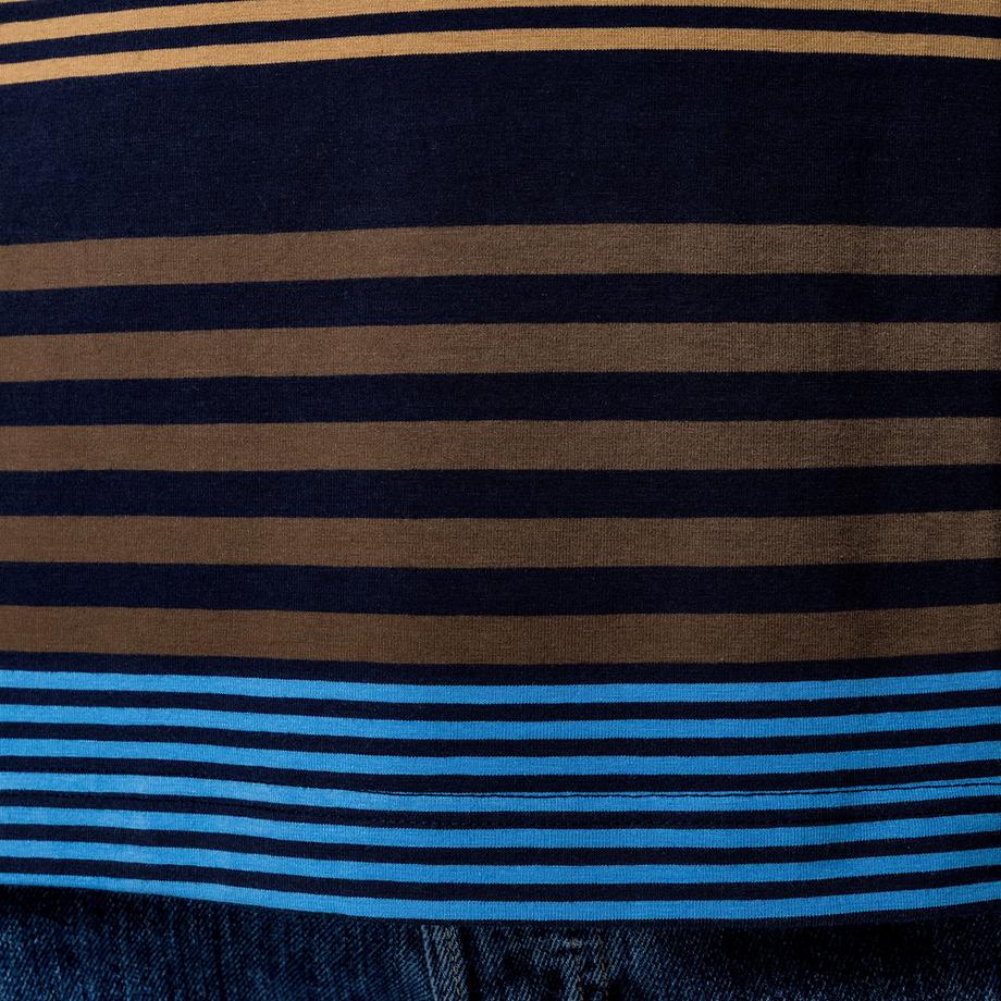 Manor Man Gestreiftes Kurzarm T-Shirt  