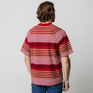 Manor Man Gestreiftes Regular Fit Kurzarm T-Shirt  