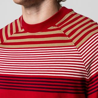 Manor Man Gestreiftes Regular Fit Kurzarm T-Shirt  