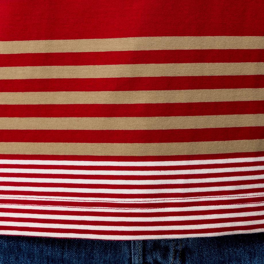 Manor Man Gestreiftes Kurzarm T-Shirt  