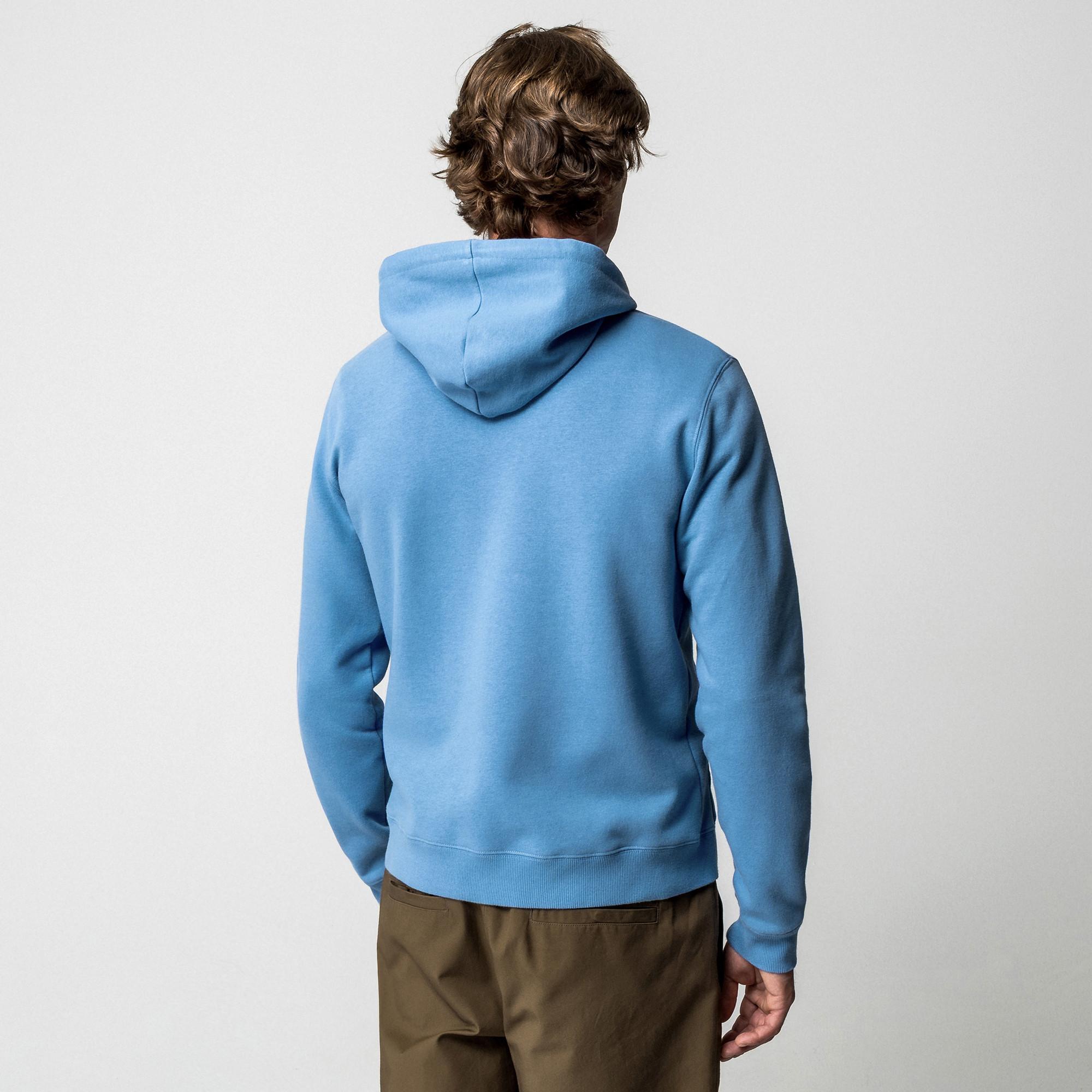 Manor Man Felpa con cappuccio Full Zip con fodera a righe  