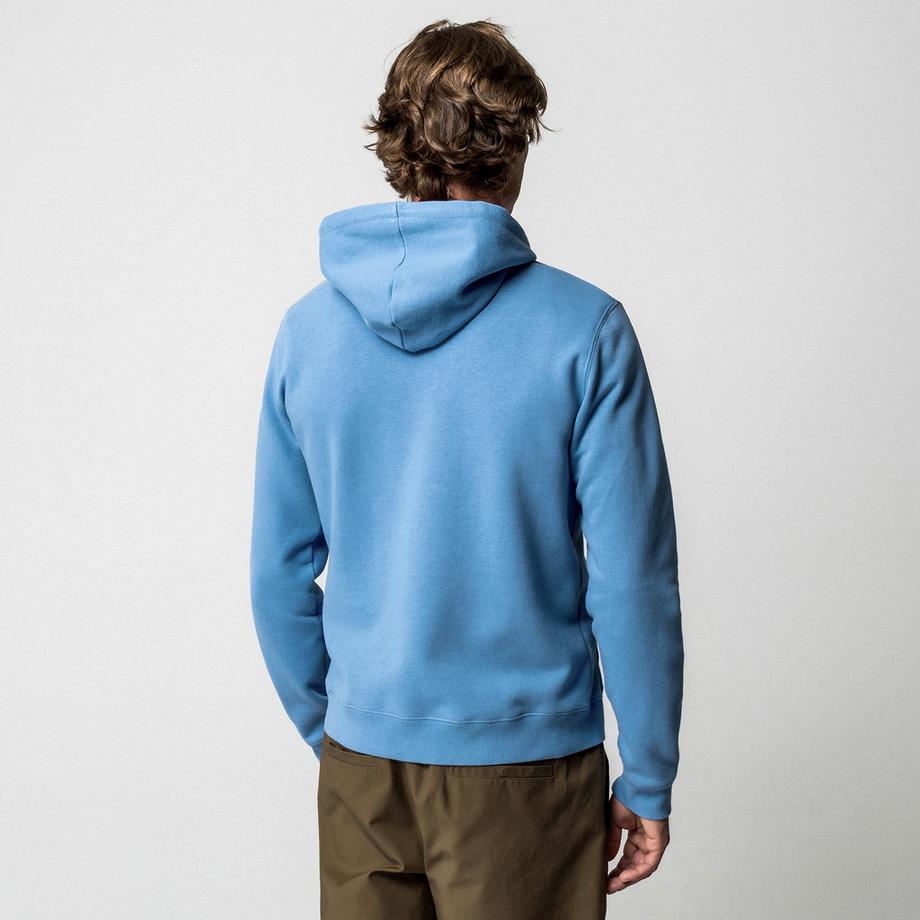 Manor Man Full Zip Hoodie mit gestreiftem Kapuzenfutter  