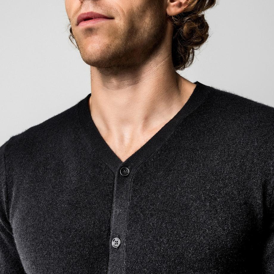 Manor Man Cardigan Cashmere Scollo a V  