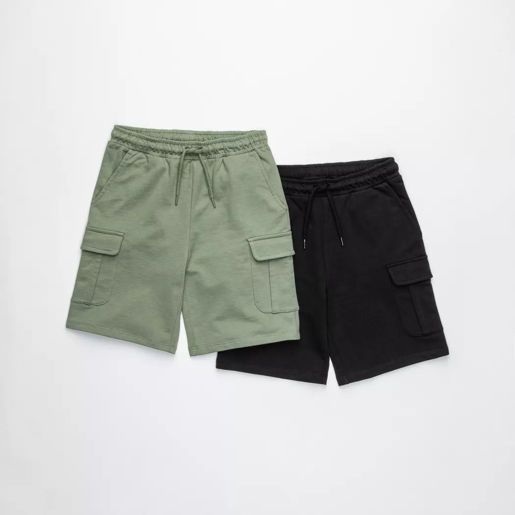 Manor Kids - Shorts Duo-Pack, 110, Grün