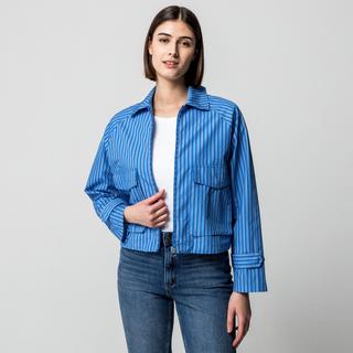 Manor Woman Giacca Blouson Trench Rayata  