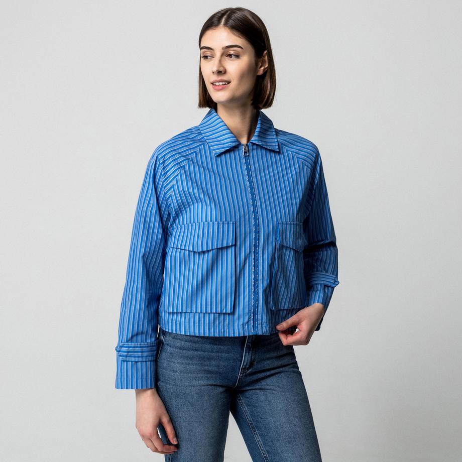 Manor Woman Giacca Blouson a Righe  