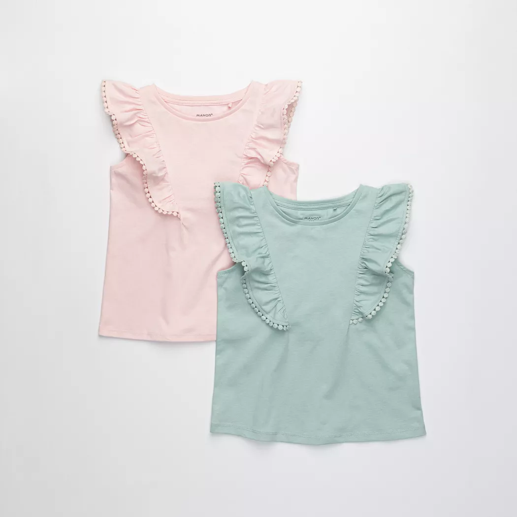 Manor Kids - Duopack, Tank Top, 122-128, Mint