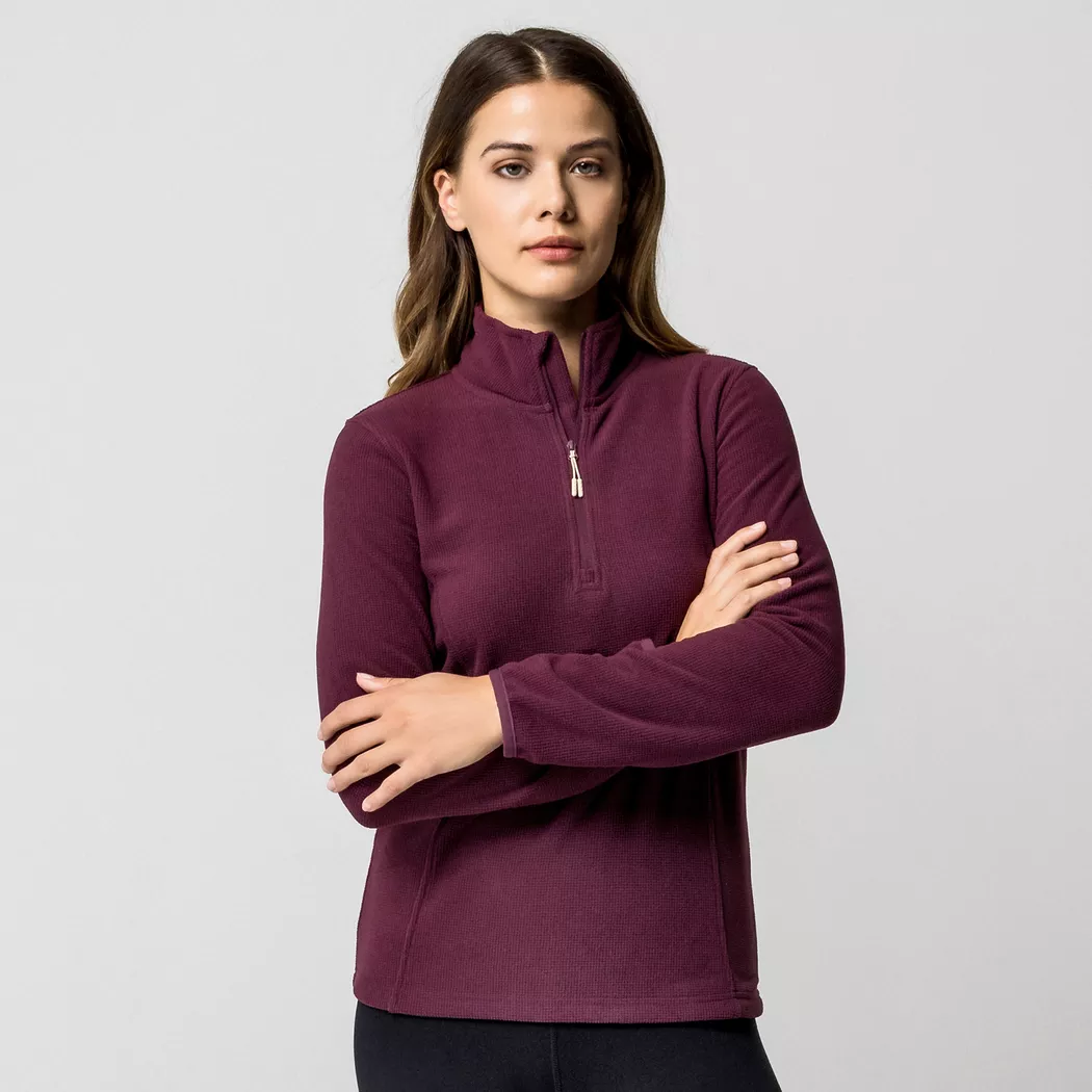 Manor Sport - Trekkingpullover, für Damen, Dunkelviolett, Größe L