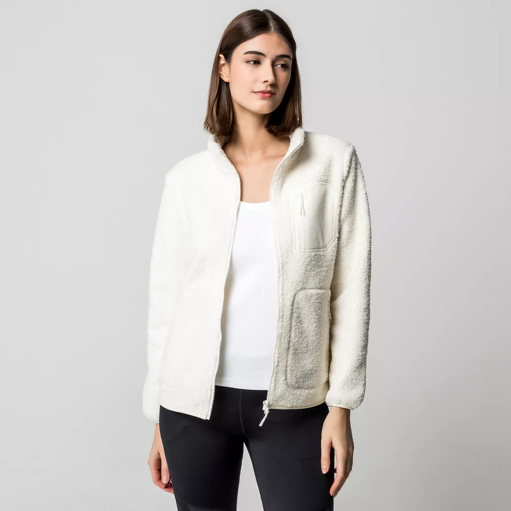 Manor Sport - Fleecejacke, für Damen, Offwhite, Größe XL