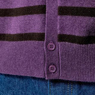 Manor Man Gestreifter V-Ausschnitt Cardigan  