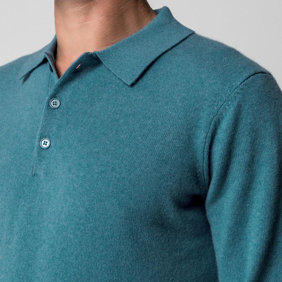 Manor Man Pull Col Polo Maille Fine  