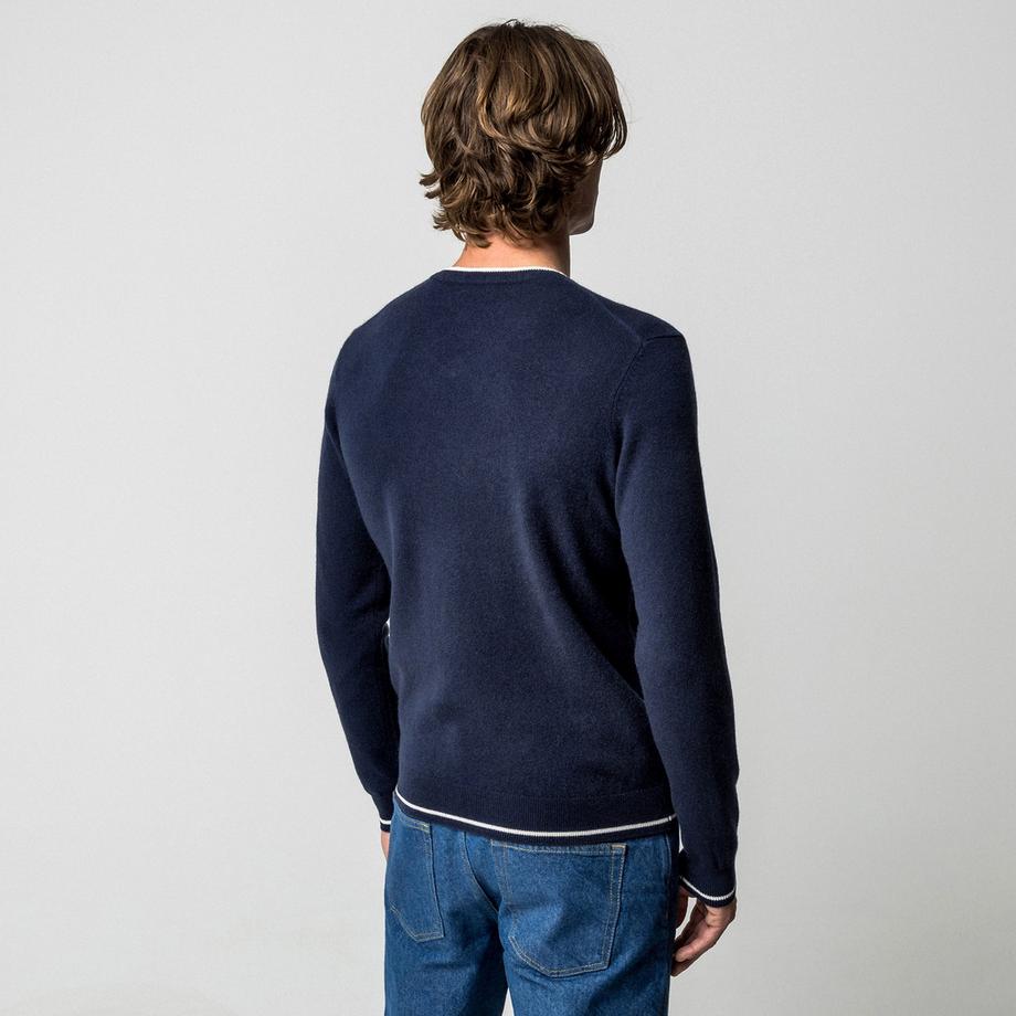 Manor Man Cachemire Col V Pullover  