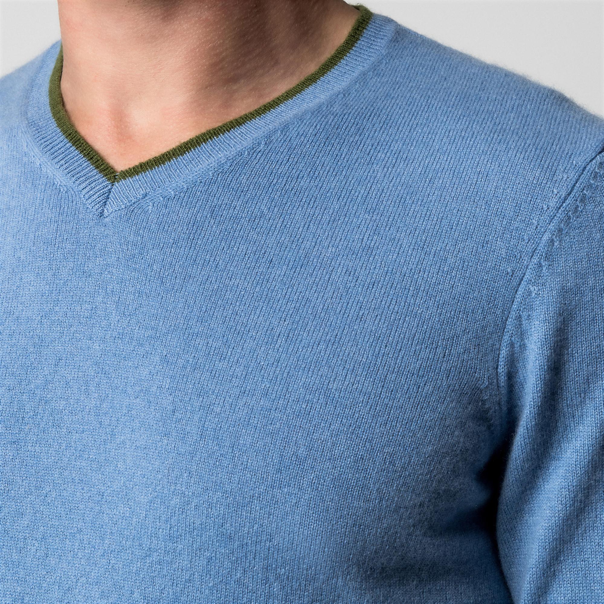 Manor Man Cashmere Scollo a V Pullover  