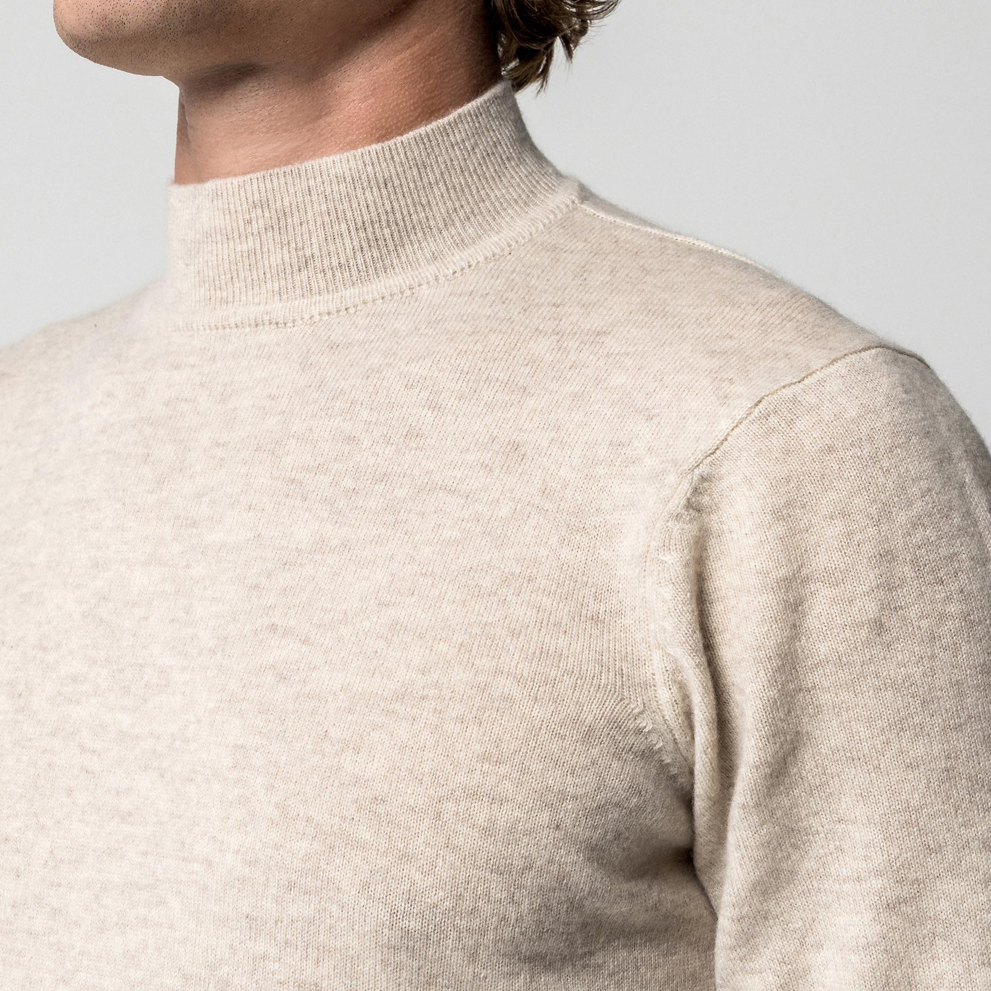 Manor Man Cachemire Mock Neck Pullover  