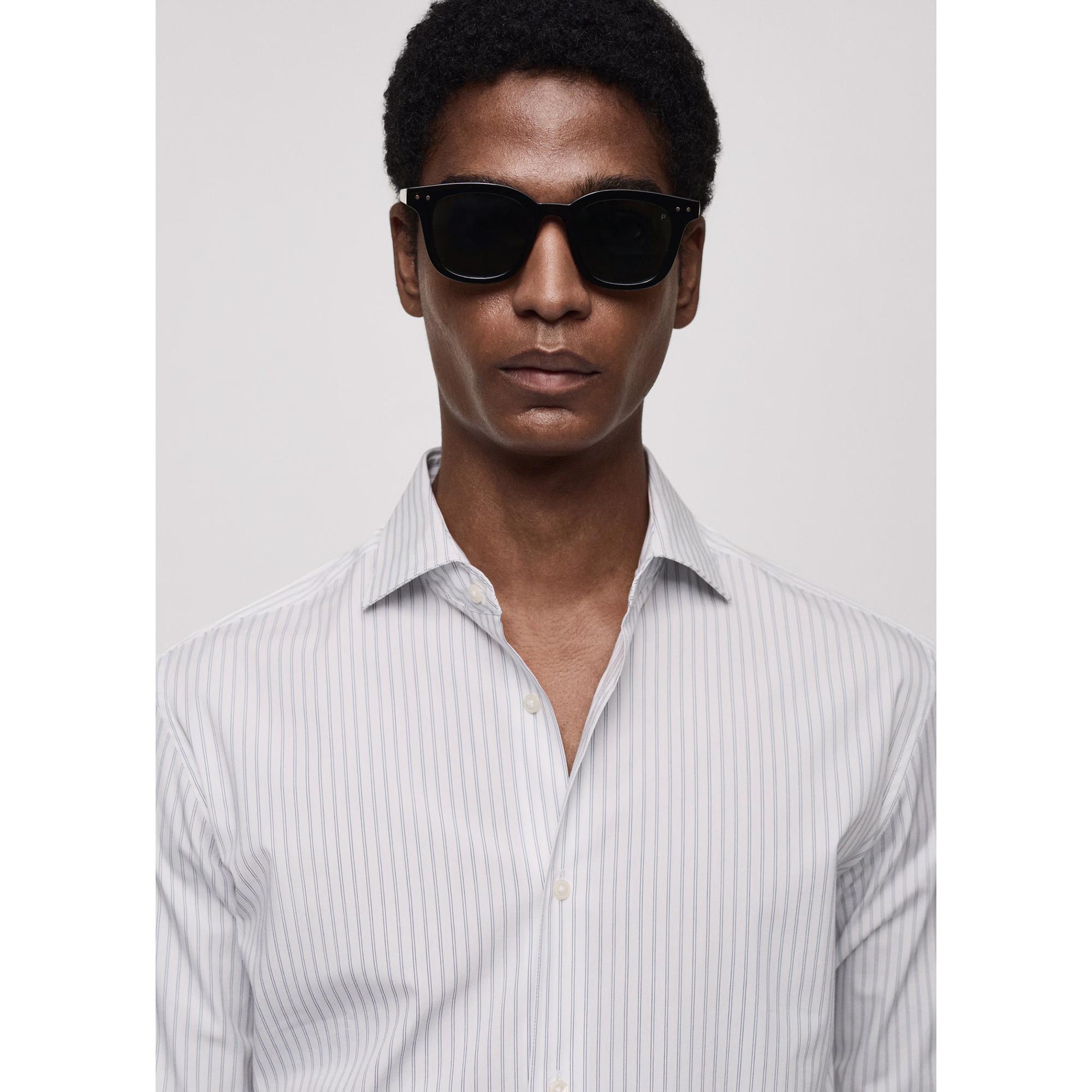 Mango Man VECCHIA Langarm Hemd gestreift  