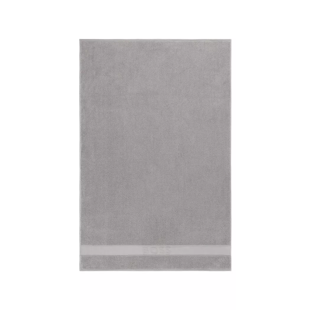 Hugo Boss - Badetuch, 100x150 cm, Silber
