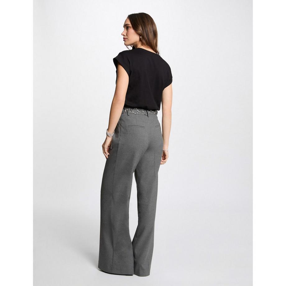 MORGAN T-Shirt Imprimé Love Clouté  