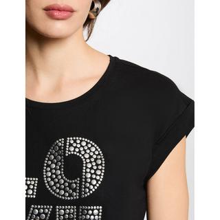 MORGAN T-Shirt Nieten Love Print  