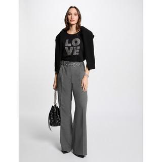 MORGAN T-Shirt Nieten Love Print  