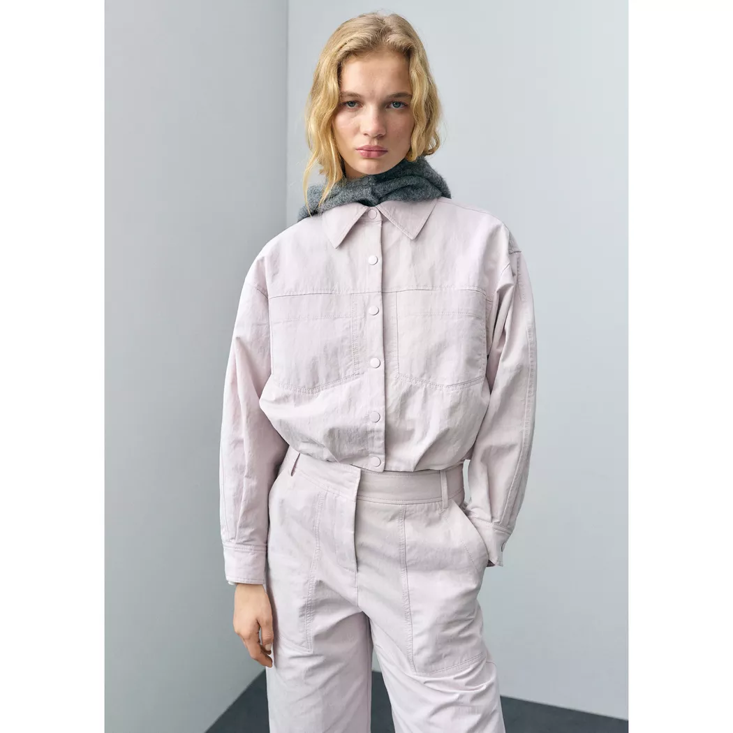 Mango - Jacke, für Damen, Aubergine, Größe M
