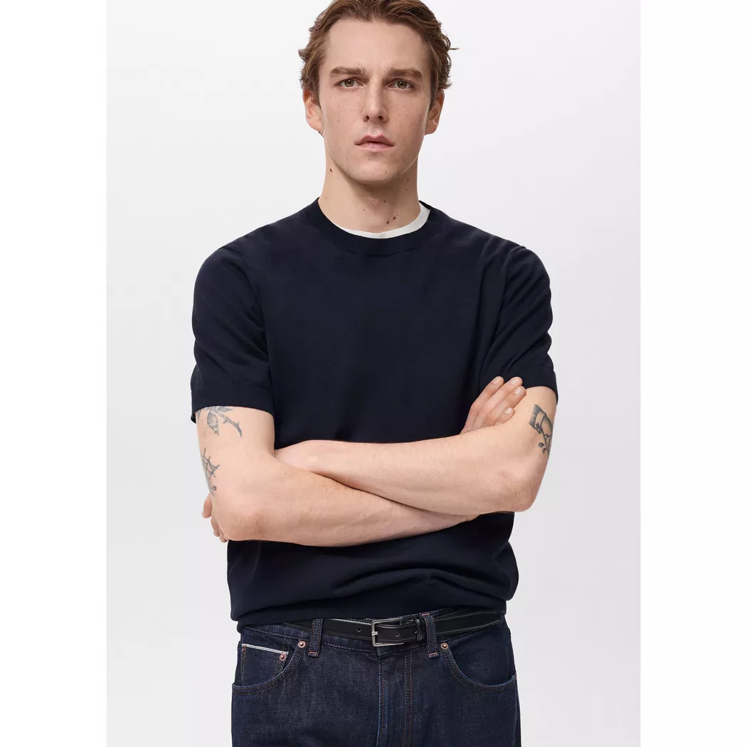 Mango Man - T-Shirt, für Herren, Mittelblau, Größe L