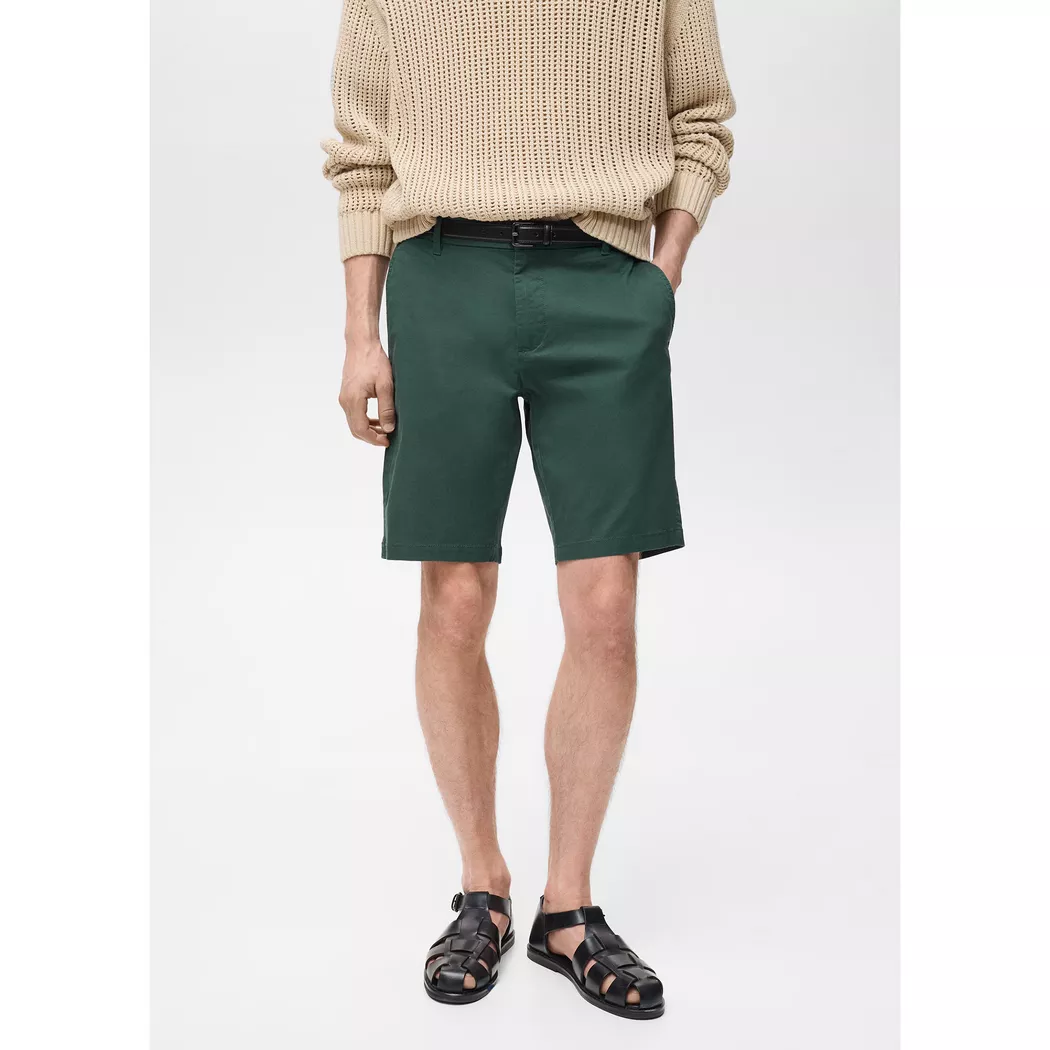 Mango Man - Shorts, für Herren, Grün, Größe 46