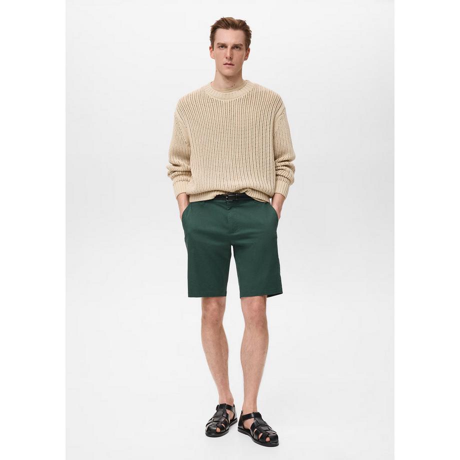 Mango Man Gracia Slim Fit Chino Shorts  