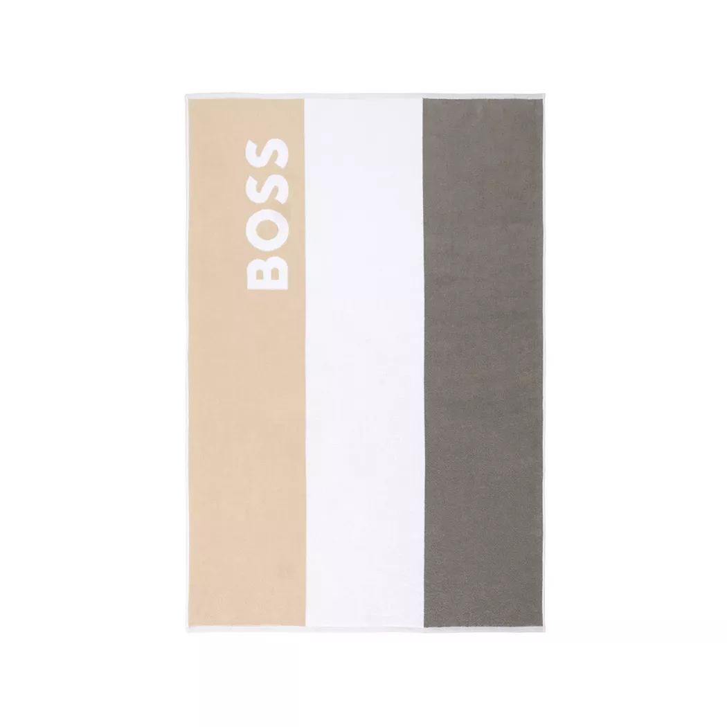 Hugo Boss - Badetuch, 100x150 cm, Silber 2