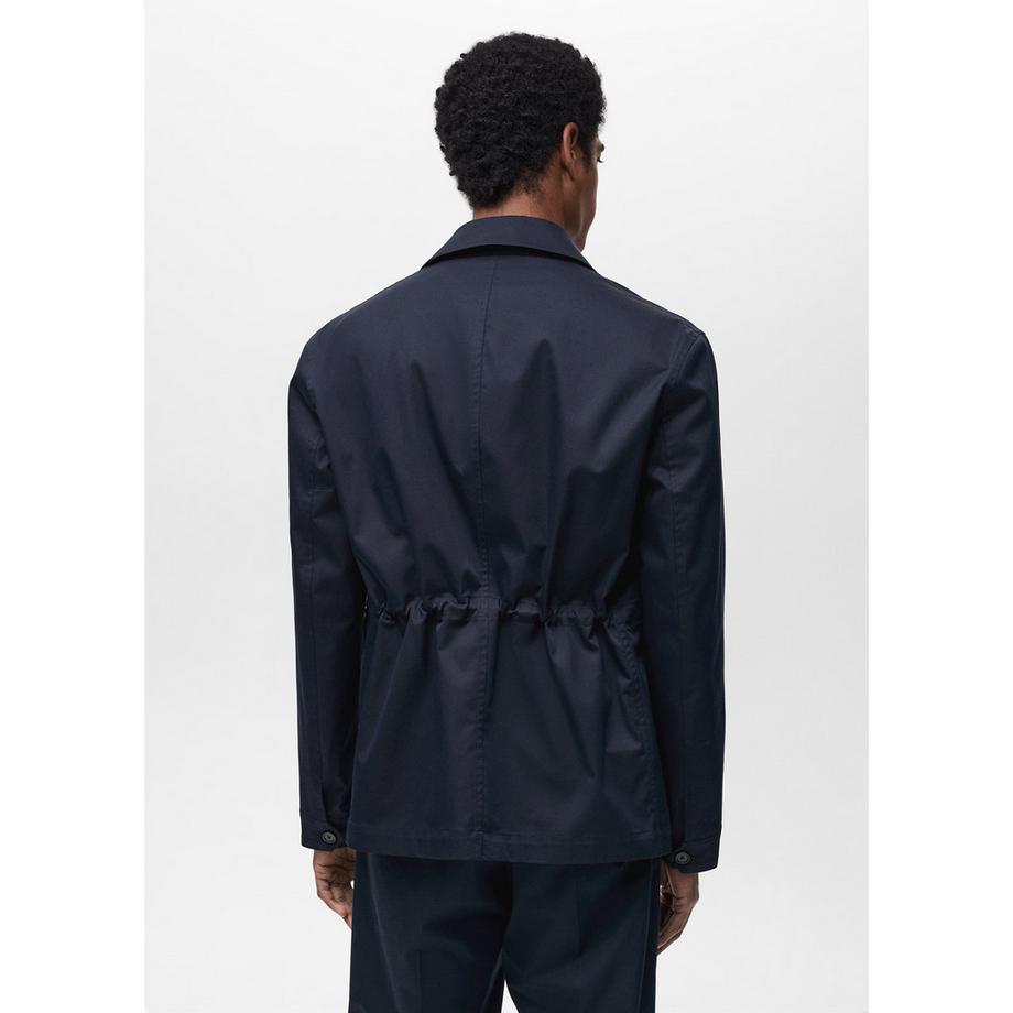 Mango Man Wasserabweisende Baumwolljacke  