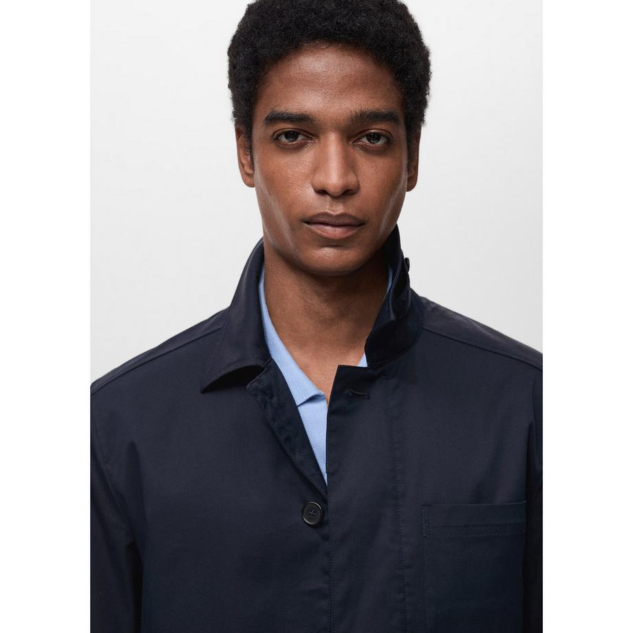 Mango Man Wasserabweisende Baumwolljacke  