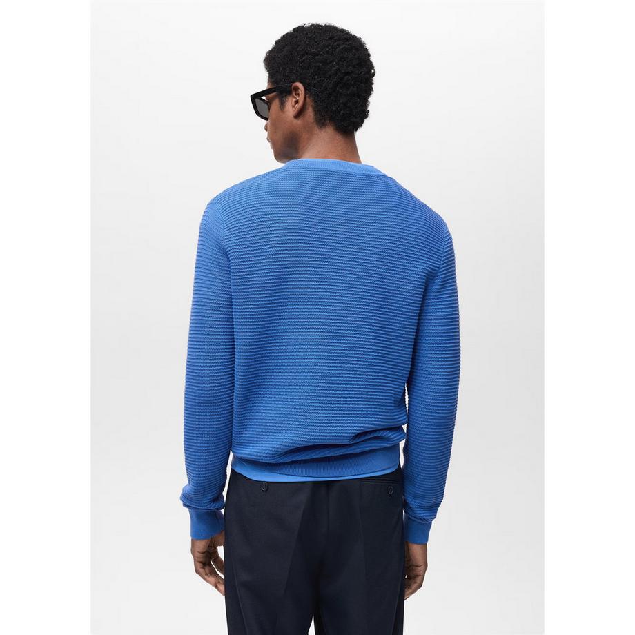 Mango Man Salas Zopfmuster Slim Fit Pullover  