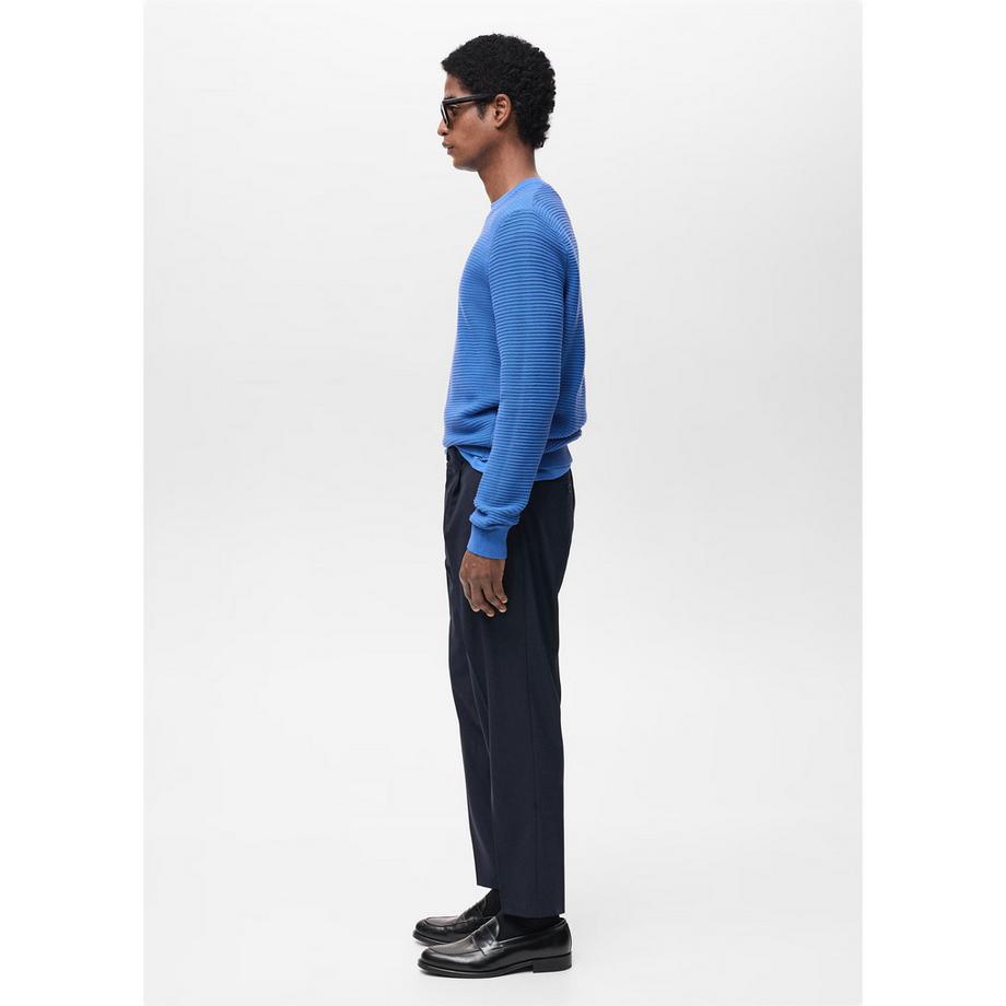 Mango Man Salas Zopfmuster Slim Fit Pullover  